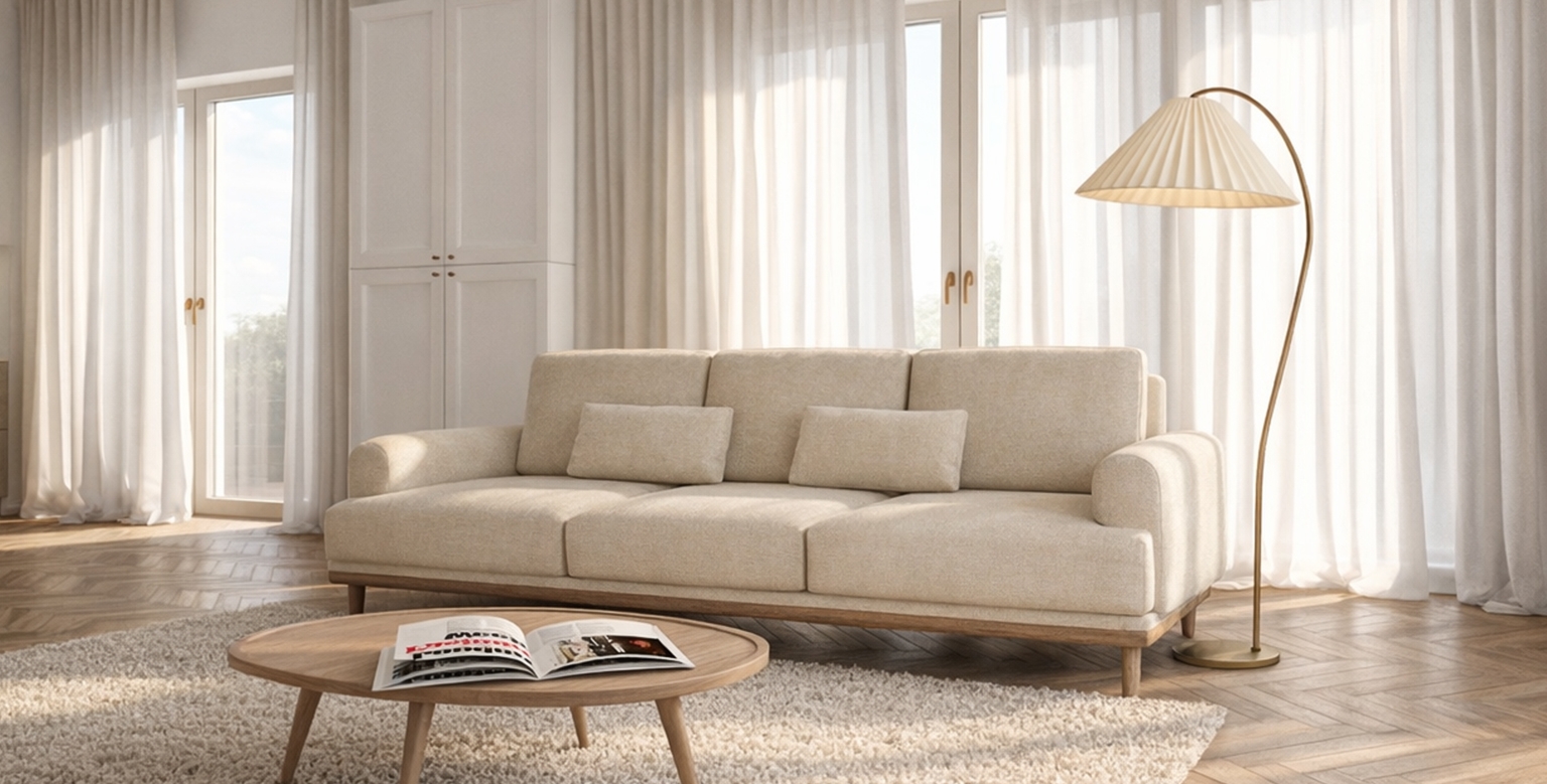 Wizualizacja sofy Natur we wnętrzu